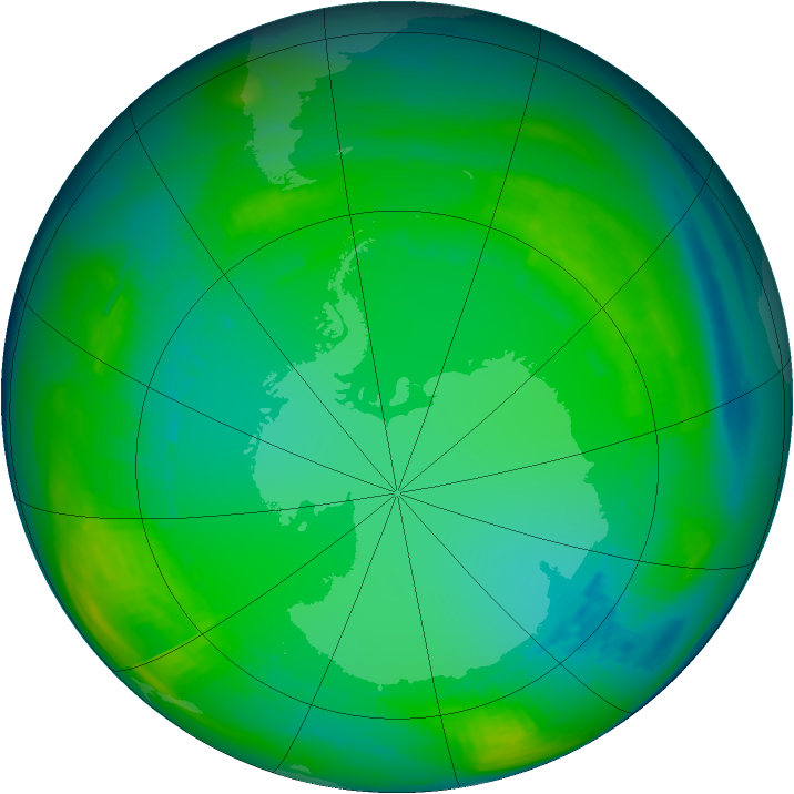 Ozone Map 1980-07-25